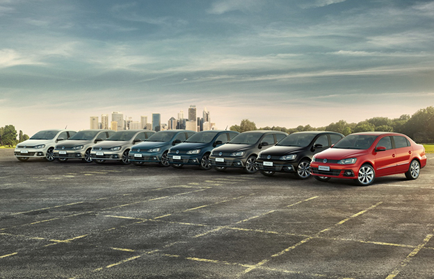 Mais de 30 opções de cores para veículos VW