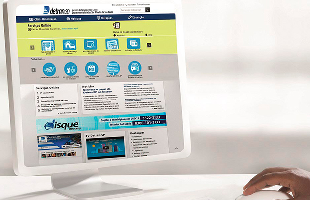 Detran.SP oferece 27 serviços on-line