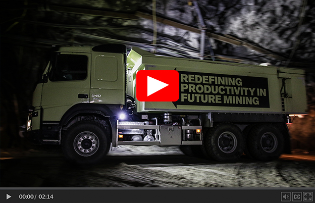 Volvo testa caminhão autônomo em uma mina subterrânea