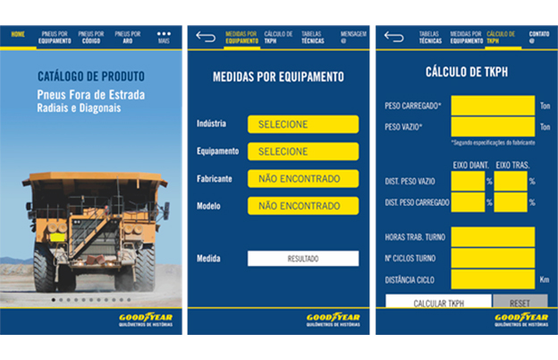 Goodyear desenvolve aplicativo móvel para linha de pneus industriais