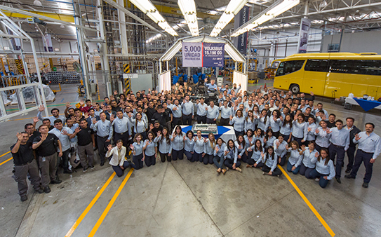 MAN Latin America comemora cinco mil veículos produzidos em fábrica do México