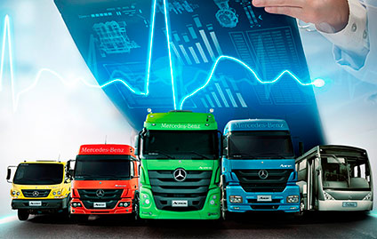 Serviço de Telediagnose da Mercedes-Benz: menores custos de manutenção