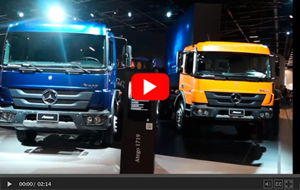 Na Boléia na Fenatran: Vídeo mostra as novidades da Mercedes-Benz no salão