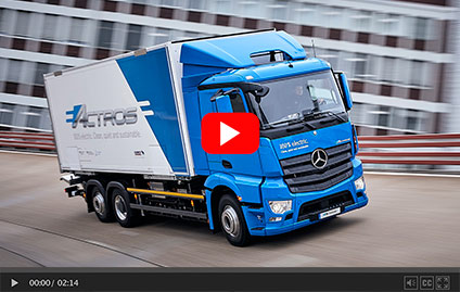 Mercedes-Benz inicia testes com novo caminhão elétrico eActros