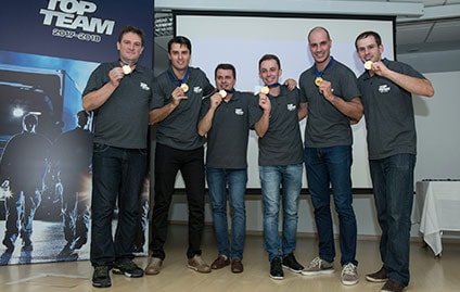 Scania premia a melhor equipe da rede de serviços em torneio global