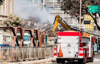 Detran.SP: posto de arrecadação de doações para vítimas de incêndio