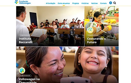 Novo site da Fundação Volkswagen