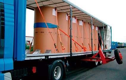 Amarração correta de cargas