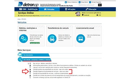 Certidão de propriedade do veículo pode ser obtida pela internet