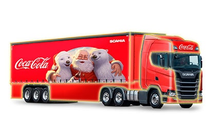 Em parceria com a Scania, Coca-Cola celebra a magia do Natal