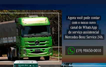 Mercedes-Benz inicia atendimento por WhatsApp para o Service24h