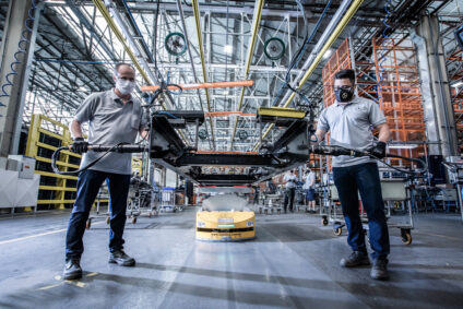 Produção de Ônibus da Mercedes-Benz na era da Indústria 4.0.