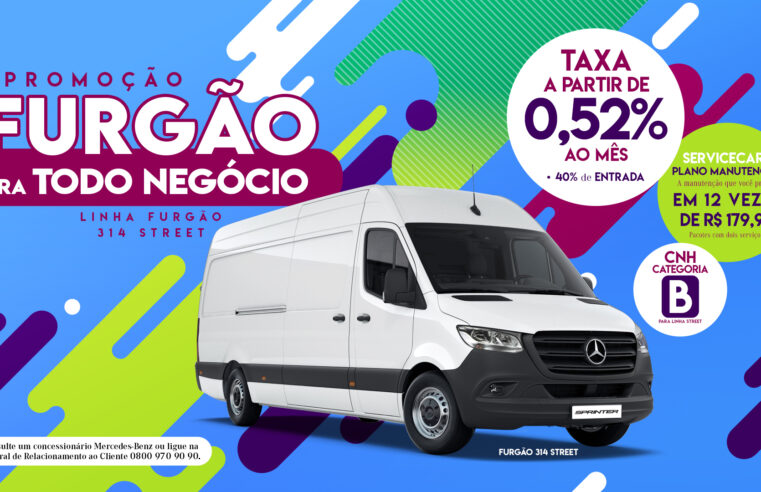 Mercedes-Benz Vans: nova campanha de vendas Furgão Pra Todo Negócio