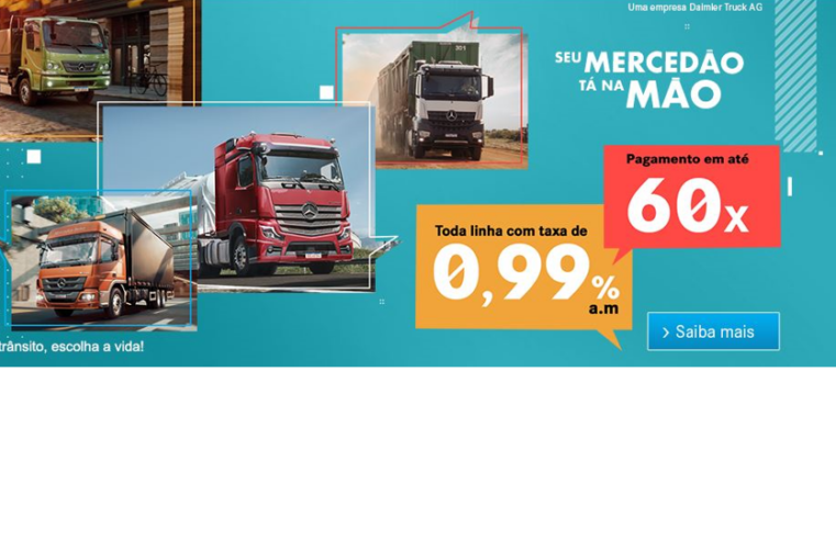 Mercedes-Benz oferece taxa de 0.99% a.m e pagamento em até 60 meses