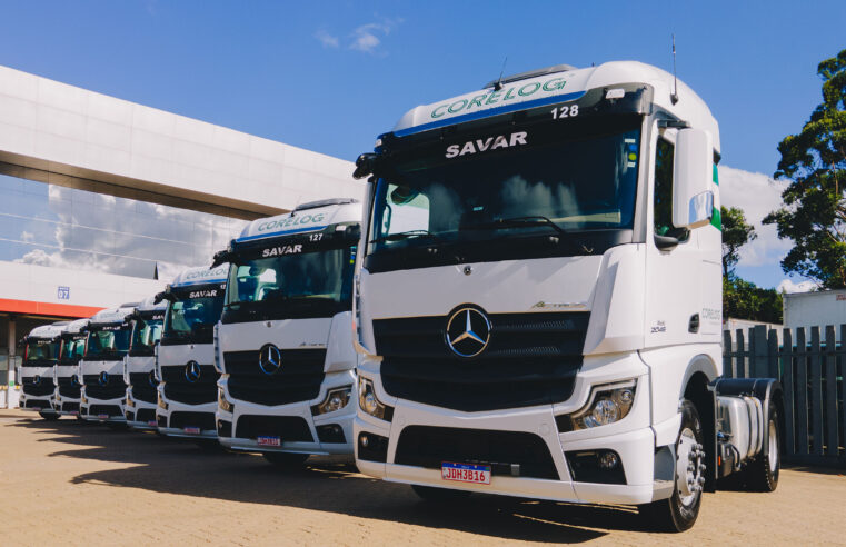 Corelog adquire oito caminhões extrapesados Mercedes-Benz Actros
