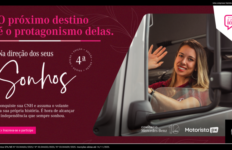 Mercedes-Benz ajuda mulheres a se tornarem motoristas de caminhão